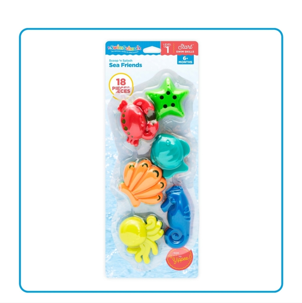 SWIMSCHOOL Sea Friends Bath Toys Set